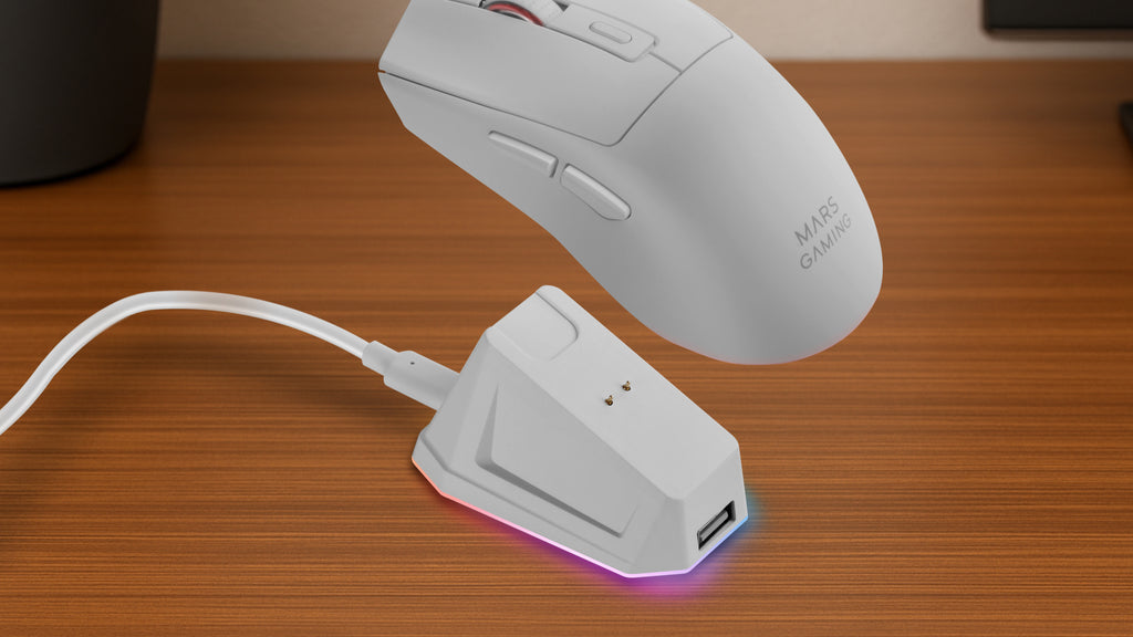 Mars Gaming MM-T3W ratón Juego Mano derecha RF Wireless + Bluetooth + USB Type-C Óptico 14400 DPI (5)