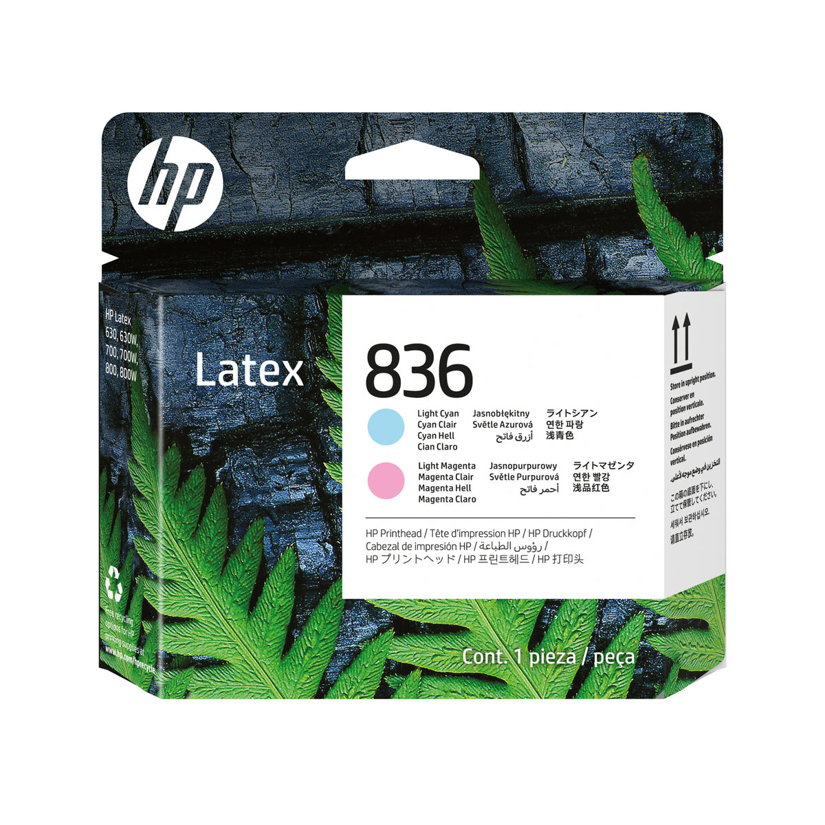 HP 836 Light Cyan/Light Magenta Latex Printhead cabeza de impresora Inyección de tinta térmica
