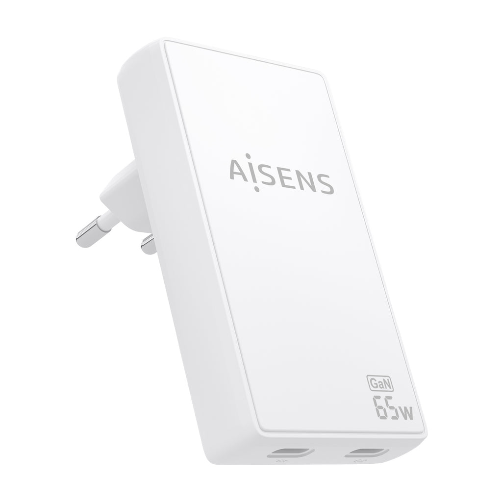 AISENS ASCH-65W2P077-W cargador de dispositivo móvil Cámara digital, Teléfono móvil, Portátil, Smartphone, Tableta, Universal Corriente alterna Carga rápida Interior (2)