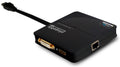 Plugable Technologies USB3-3900DHE base para portátil y replicador de puertos Negro