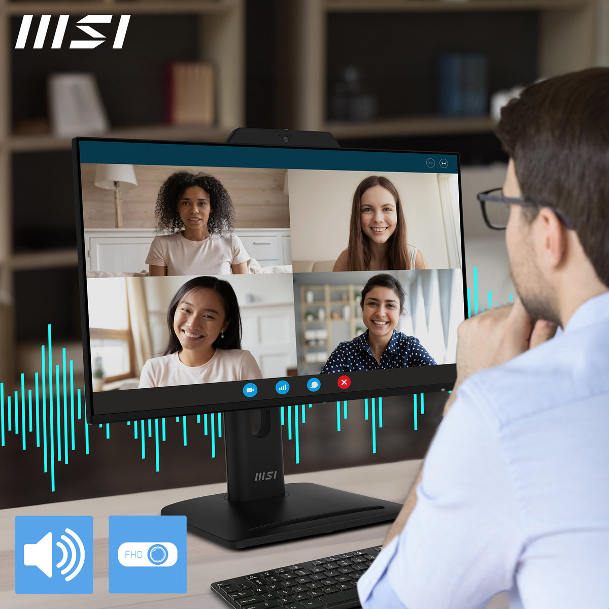 MSI Pro MP242PMG pantalla para PC 60,5 cm (23.8") 1920 x 1080 Pixeles Full HD LCD Negro (4)