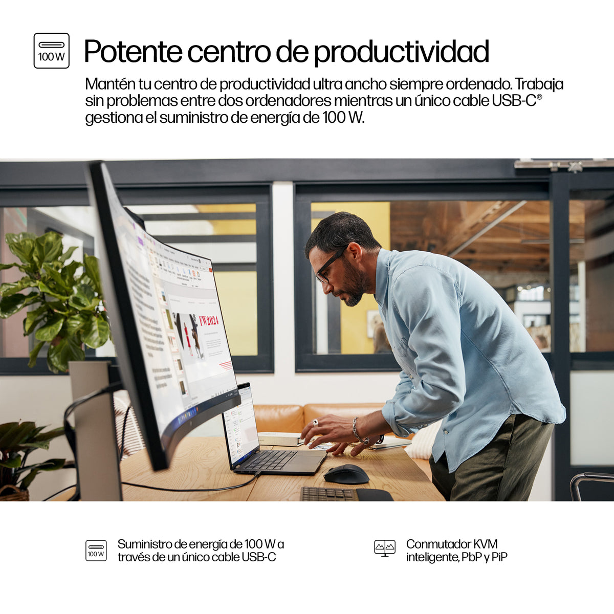 HP Series 5 Pro 534pm pantalla para PC 86,4 cm (34") 3440 x 1440 Pixeles Wide Quad HD LCD Negro (7)