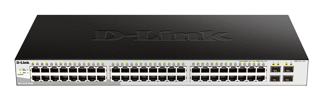 D-Link DGS-1210-52/ME Gestionado L2 Gigabit Ethernet (10/100/1000) 1U Negro