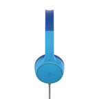 Auriculares con diadema con micro - en oreja - cableado - conector de 3,5 mm - azul