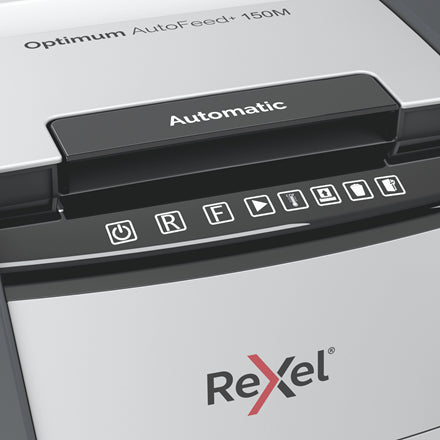 Rexel Optimum AutoFeed+ 150M triturador de papel Microcorte 55 dB 22 cm Negro