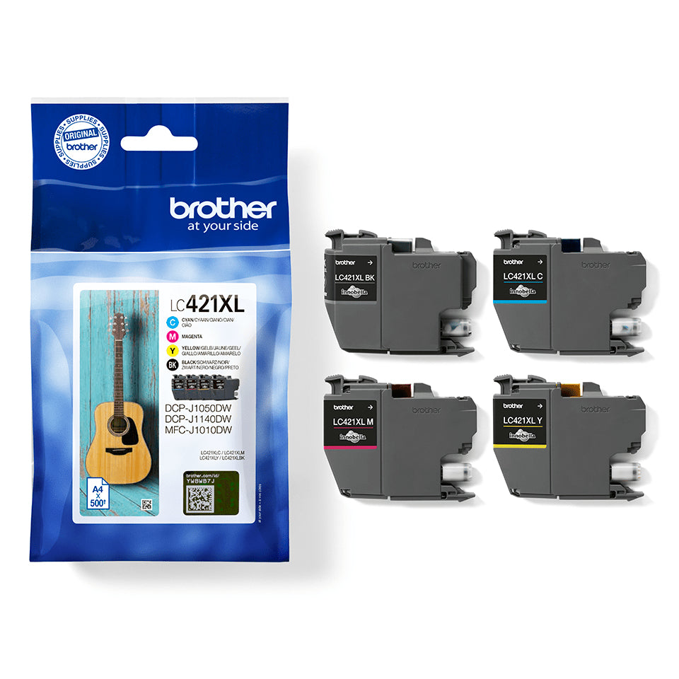 Brother LC-421XLVAL PagePack 4 pieza(s) Original Alto rendimiento (XL) Negro, Cian, Magenta, Amarillo (3)