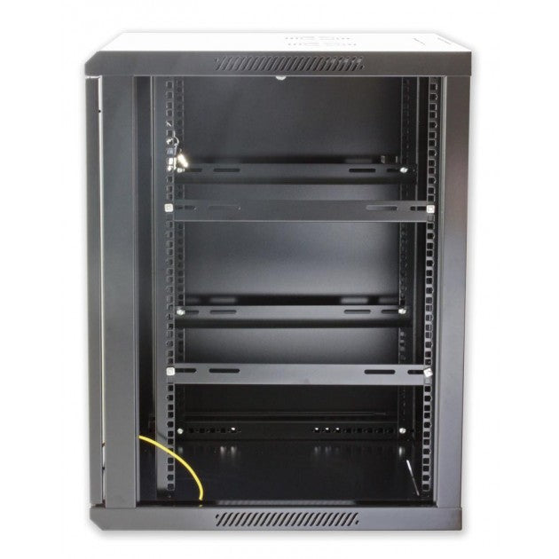 Techly I-CASE EW-2015BK armario rack 15U Bastidor de pared Negro (7)