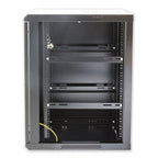 Techly I-CASE EW-2015BK armario rack 15U Bastidor de pared Negro (7)