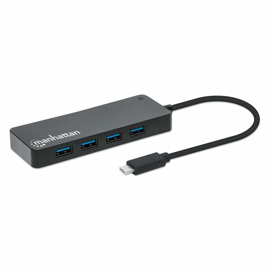 Manhattan 168410 hub de interfaz USB Tipo C 5000 Mbit/s Negro