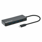 Manhattan 168410 hub de interfaz USB Tipo C 5000 Mbit/s Negro