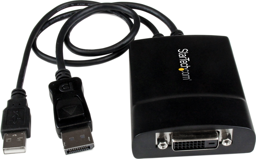 Startech DP2DVID2 - Adaptador DisplayPort/DVI, USB (solo alimentación)