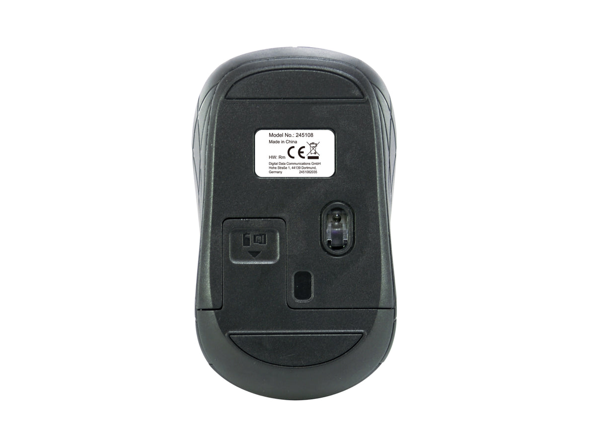 Equip 245108 ratón Viajes Ambidextro RF inalámbrico Óptico 1600 DPI (2)