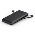 Cargador portátil - 10000 mAh - 23 vatios - Fast Charge, PD - 2 conectores de salida (Lightning, USB-C) - negro