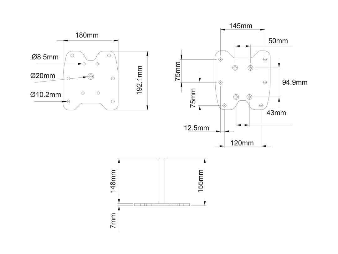 Multibrackets 6584 accesorio para soporte de monitor (9)