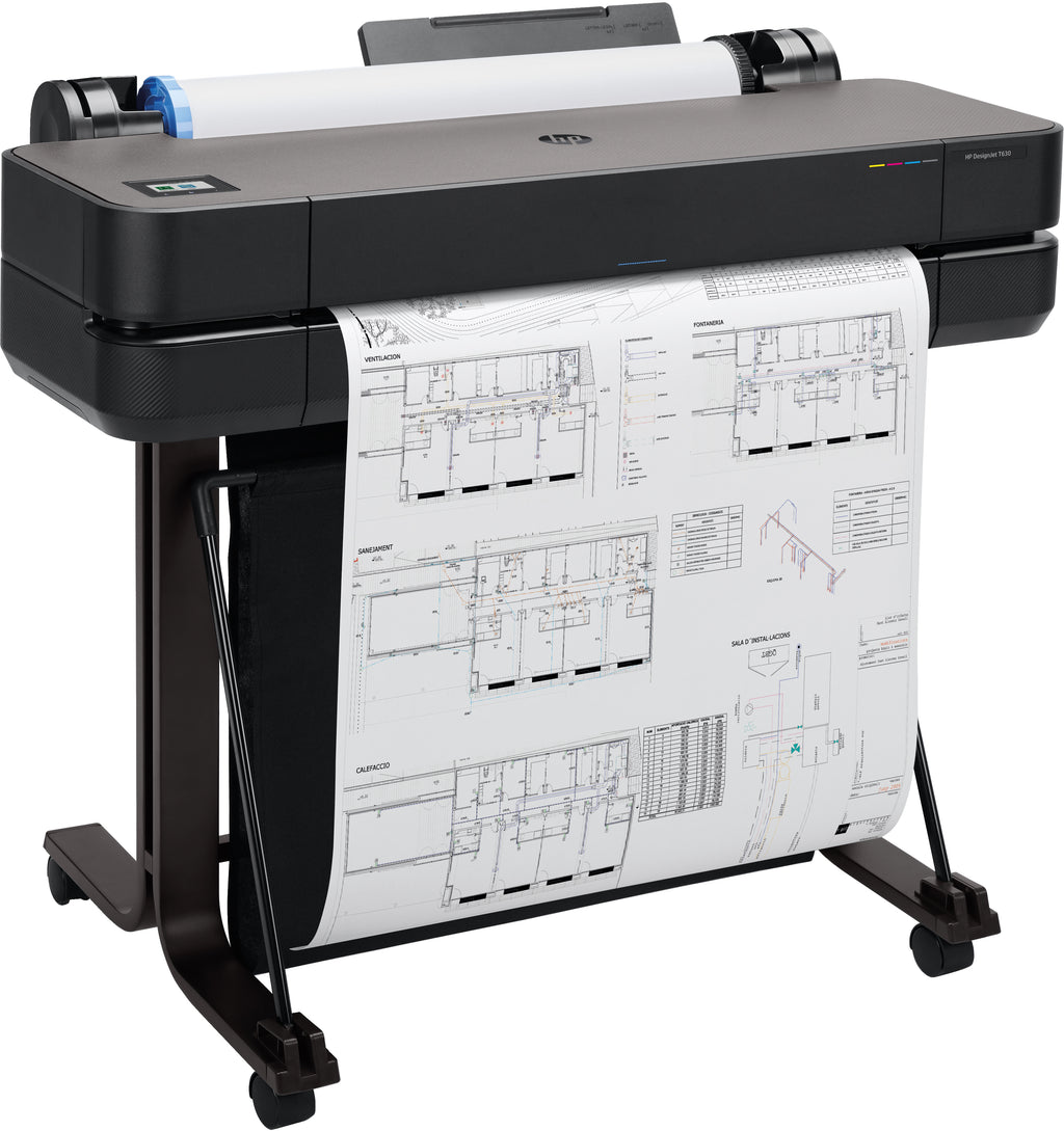HP Designjet T630 24-in Printer impresora de gran formato Wifi Inyección de tinta térmica Color 2400 x 1200 DPI A1 (594 x 841 mm) Ethernet (4)