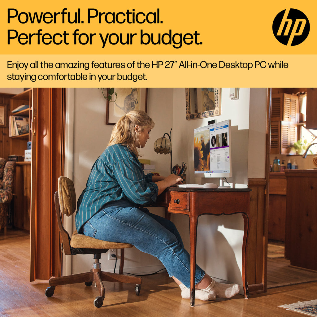 HP All-in-One 27-cr0000na AMD Ryzen™ 7 7730U 68.6 cm (27") 1920 x 1080 pixels All-in-One PC 16 GB DDR4-SDRAM 512 GB SSD Windows 11 Home Wi-Fi 6 (802.11ax) White (4)