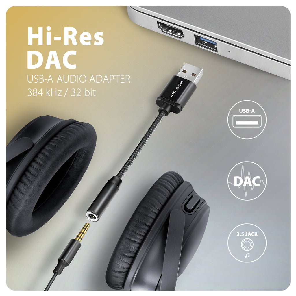 Axagon ADA-HA tarjeta de audio 2.0 canales USB (2)