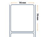 Zebra Labels, Others, Papel Normal, Z-Perform 1000T, Ancho: 69,85 mm, Alto: 69,85 mm, Diámetro: 200 mm, Core: 76 mm 3005878