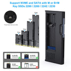 Benfei M.2 NVME SATA SSD Enclosure 000345GREY
