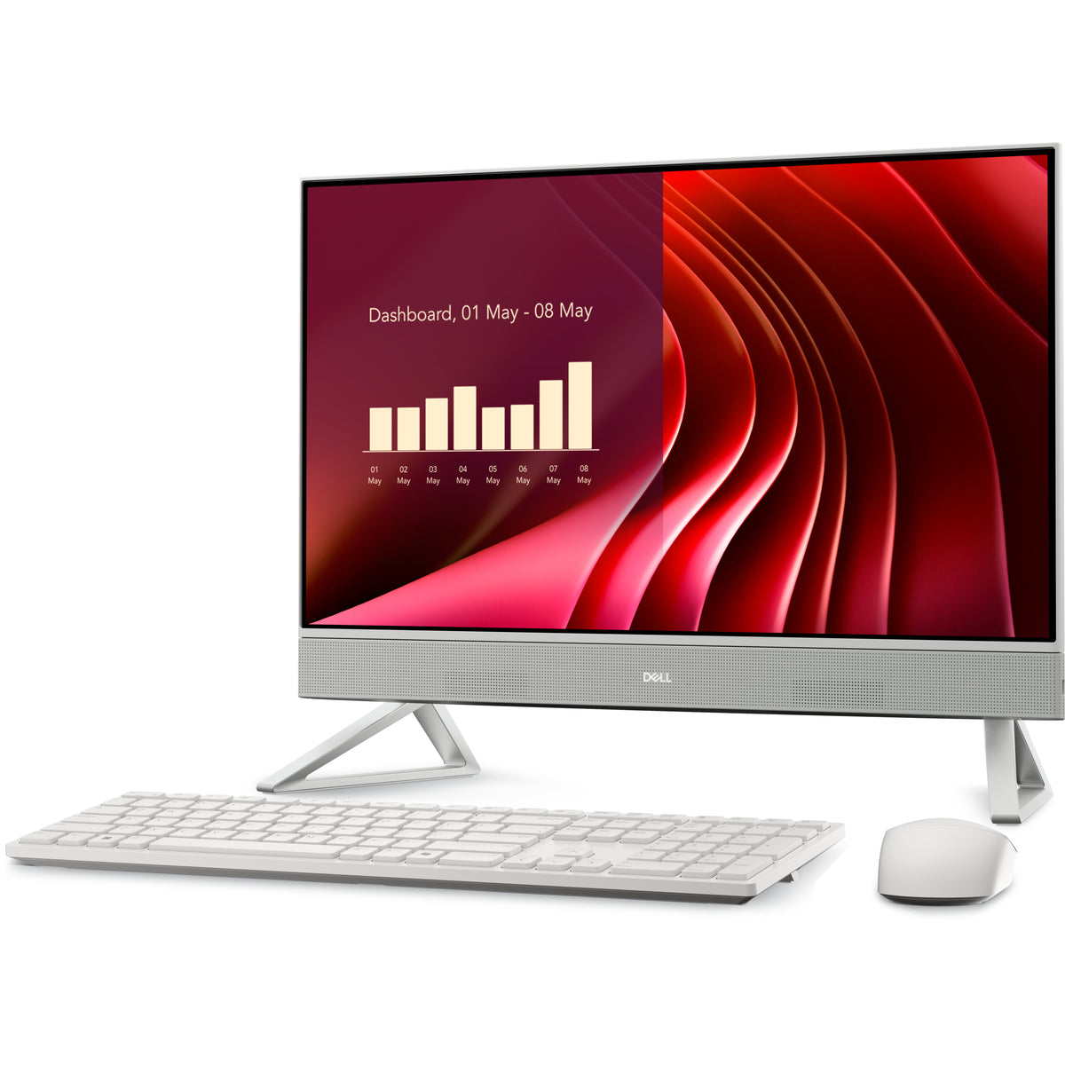 DELL EC24250 Intel Core 5 120U 60,5 cm (23.8") 1920 x 1080 Pixeles PC todo en uno 16 GB DDR5-SDRAM 512 GB SSD Windows 11 Pro Wi-Fi 6E (802.11ax) Blanco (3)