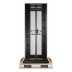 APC NetShelter SX Advanced Rack ,42U 750mm 1295mm, with shock package, Black Rack o bastidor independiente Negro (3)