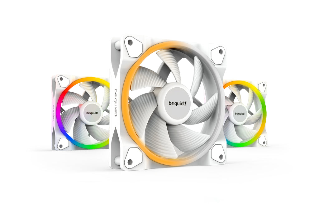 be quiet! Light Wings White, 120mm PWM Triple Pack Carcasa del ordenador