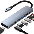Benfei 000307GREY hub de interfaz USB Type-C 5000 Mbit/s gris
