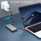Benfei base de conexión USB-C 9 en 1 000356BLACK