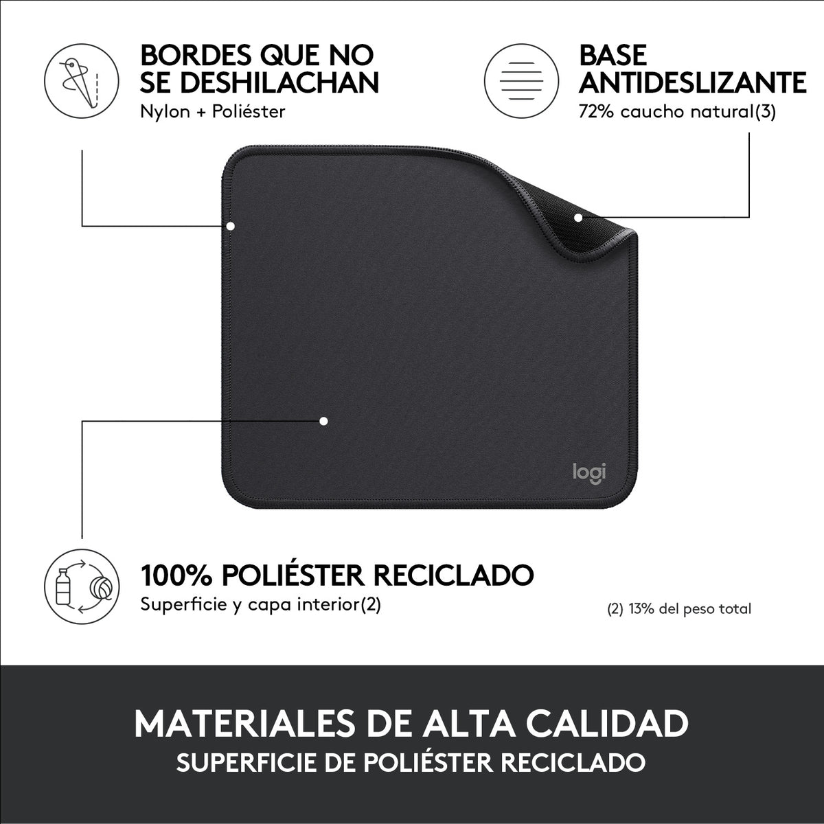 Logitech Mouse Pad - Studio Series Grafito (8)