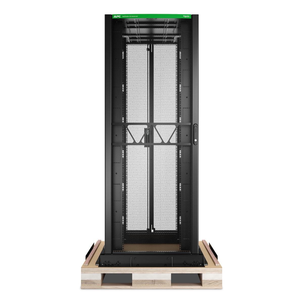 APC NetShelter SX Advanced Rack ,42U 750mm 1295mm, with shock package, Black Rack o bastidor independiente Negro (4)