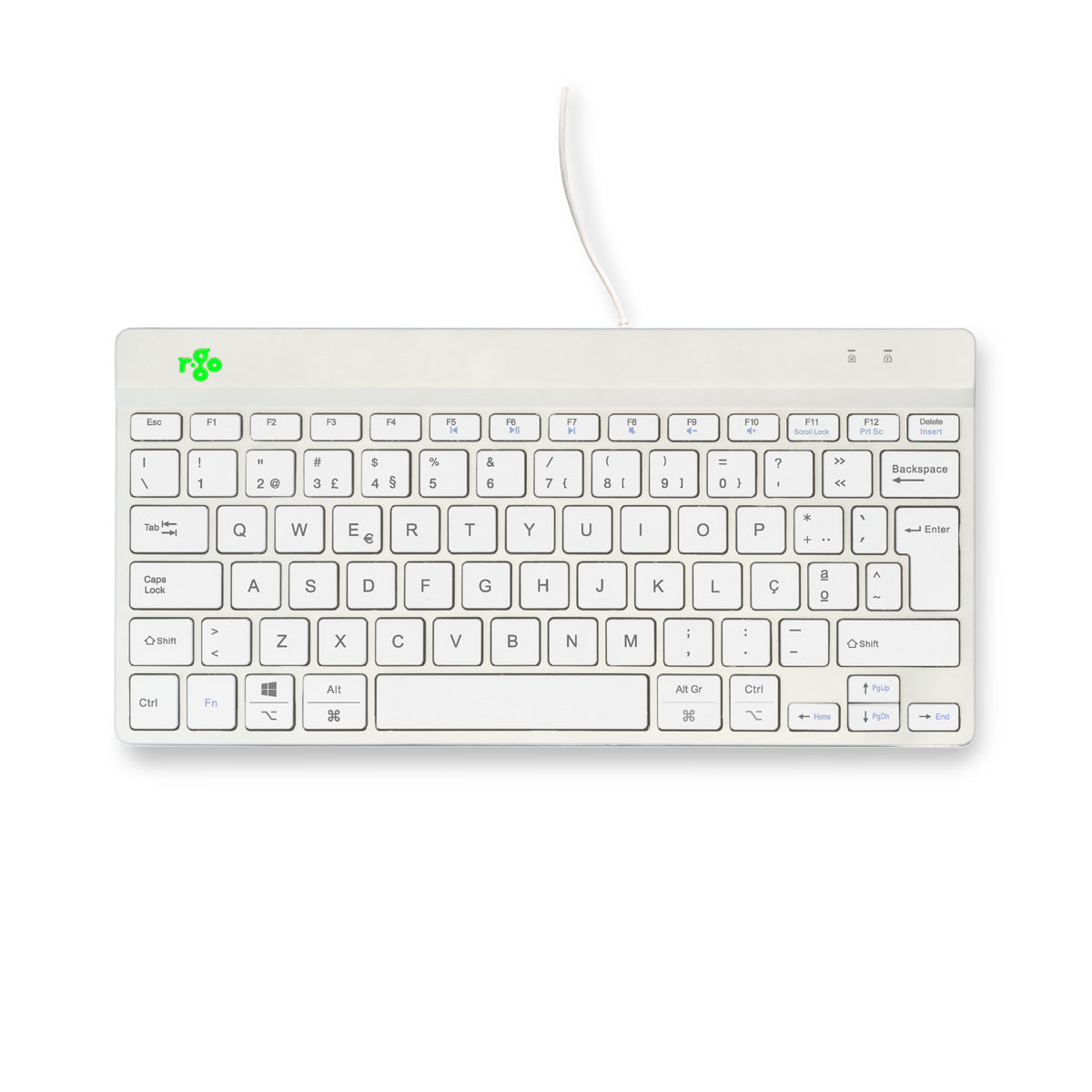 R-Go Tools RGOCOPTWDWH teclado Universal USB Portugués (5)