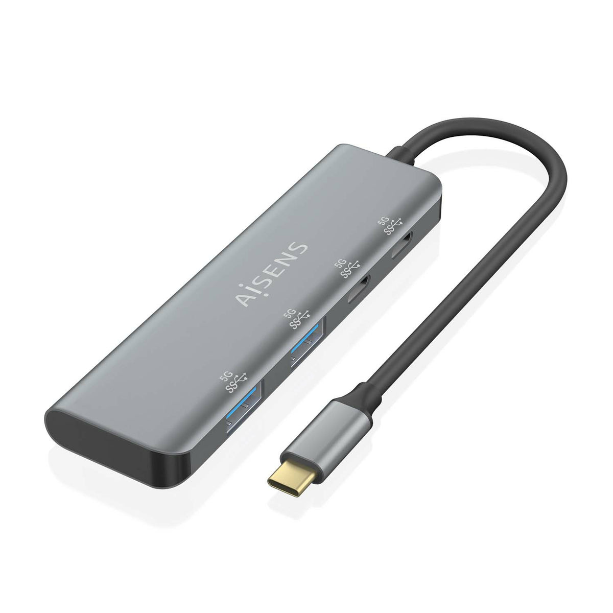 AISENS A109-0763 hub de interfaz USB 3.2 Gen 1 (3.1 Gen 1) Type-C 5000 Mbit/s (2)