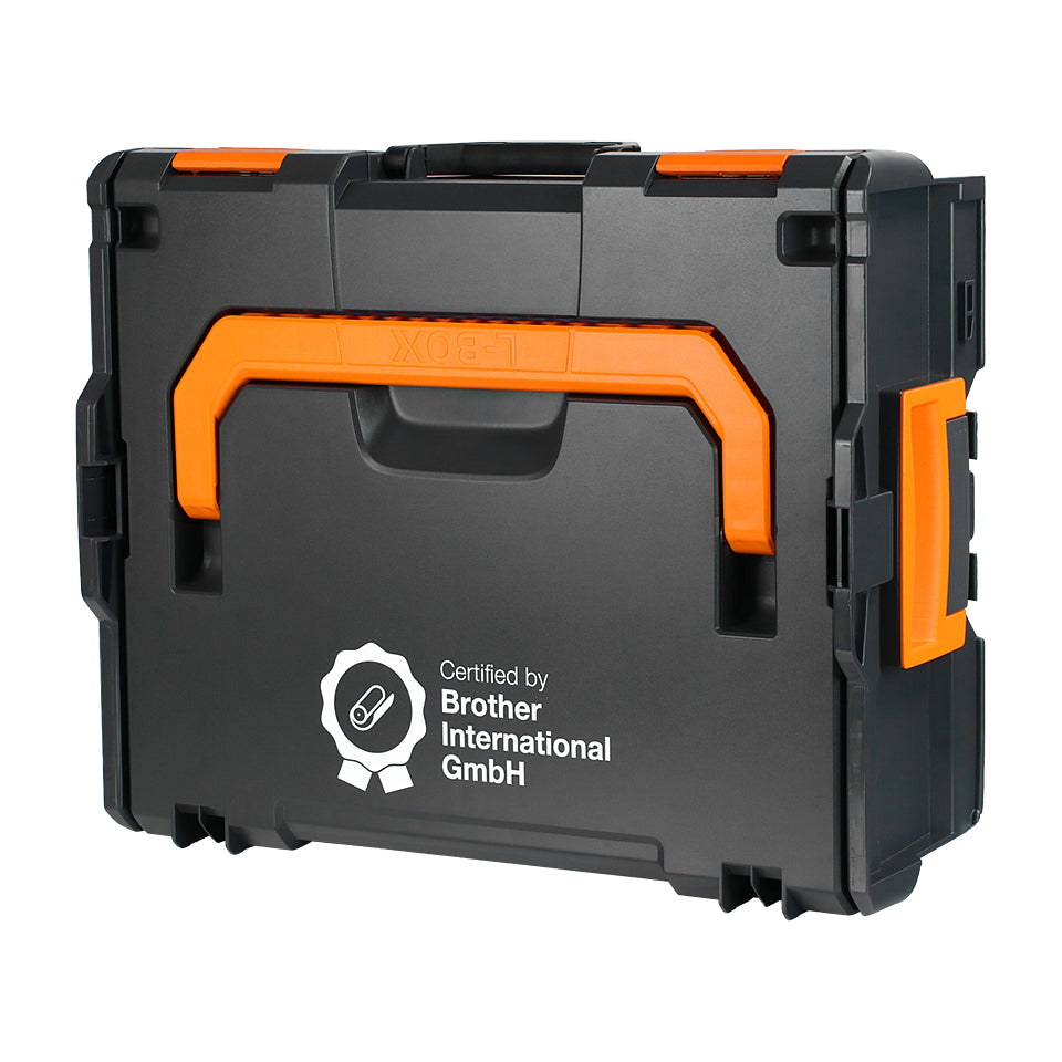 Brother ZPTOUCHLBOXXKOMPL caja para equipo Portaaccesorios de viaje rígido Negro, Naranja (4)