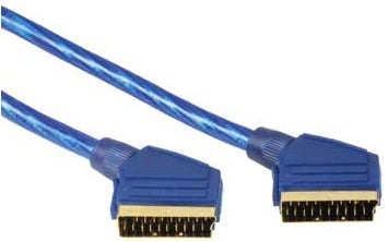 Hama 00029654 cable EUROCONECTOR 1,5 m SCART (21-pin) Azul