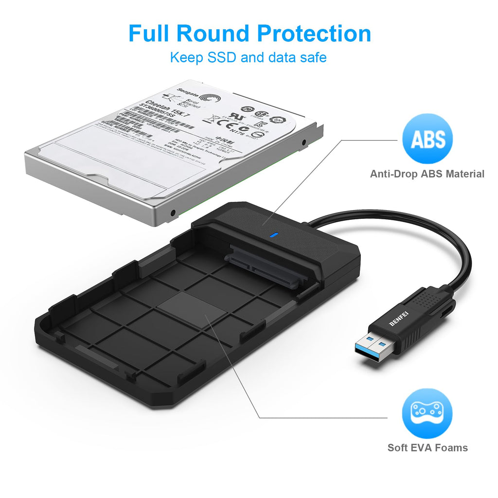 Carcasa externa para HDD 2.5 SATA - USB