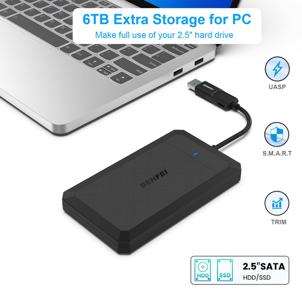Carcasa externa para HDD 2.5 SATA - USB