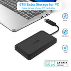 Carcasa externa para HDD 2.5 SATA - USB