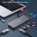 Benfei base de conexión USB-C 9 en 1 000356BLACK
