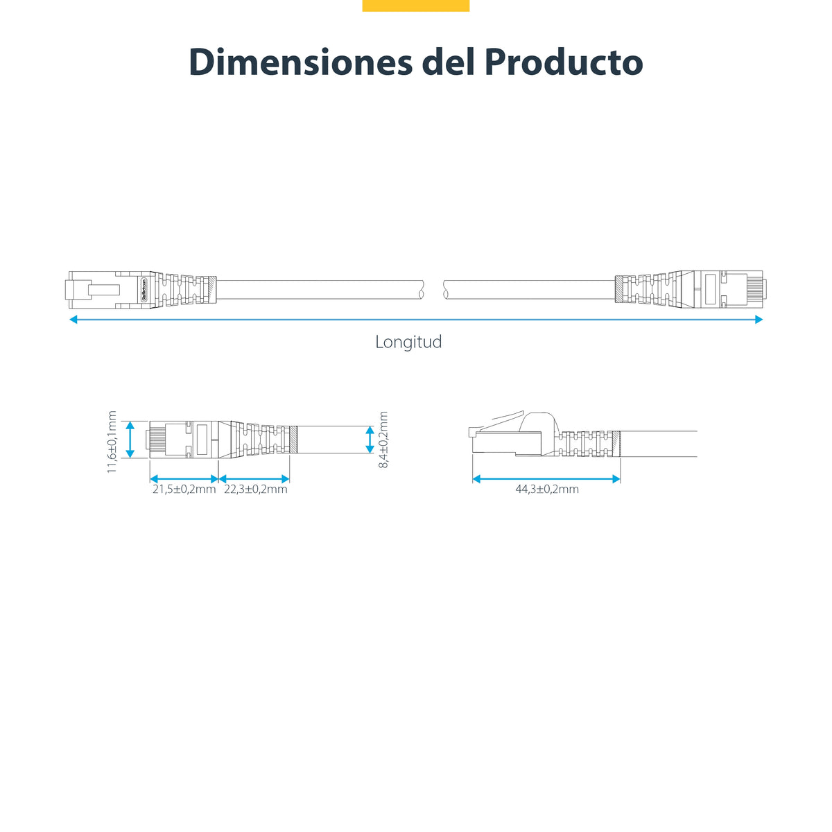 StarTech.com NLBL-1M-CAT8-PATCH cable de red S/FTP (S-STP) Alrededor (9)