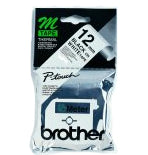 Brother Labelling Tape - 12mm, Black/White, Blister cinta para impresora de etiquetas M (2)