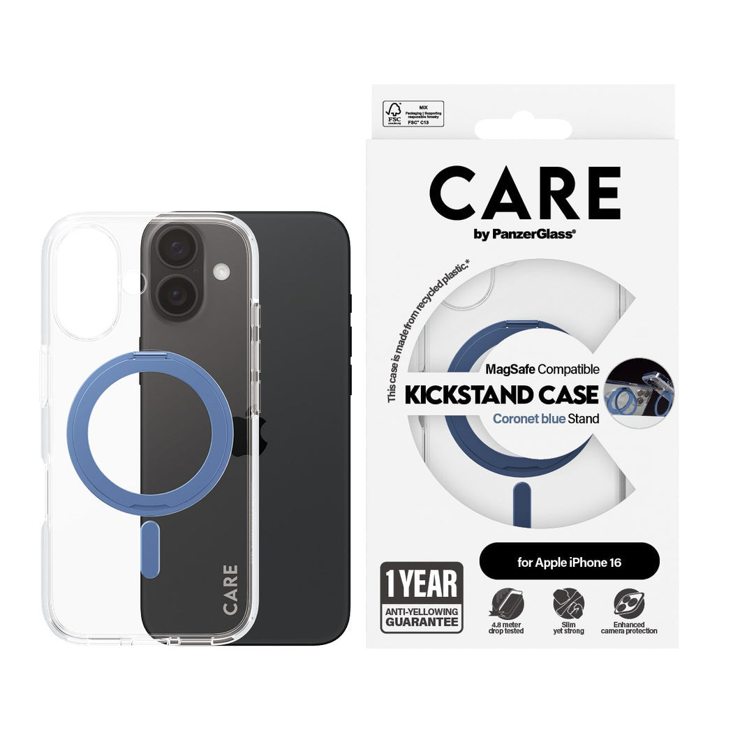 PanzerGlass 1316 funda para teléfono móvil 15,5 cm (6.1") Azul, Transparente (3)