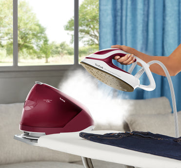 Tefal GV9220 estación plancha al vapor 2600 W Durilium AirGlide Autoclean soleplate Borgoña, Blanco (7)