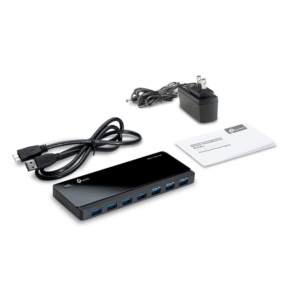 TP-Link UH700 hub de interfaz USB 3.2 Gen 1 (3.1 Gen 1) Micro-B 5000 Mbit/s Negro (4)