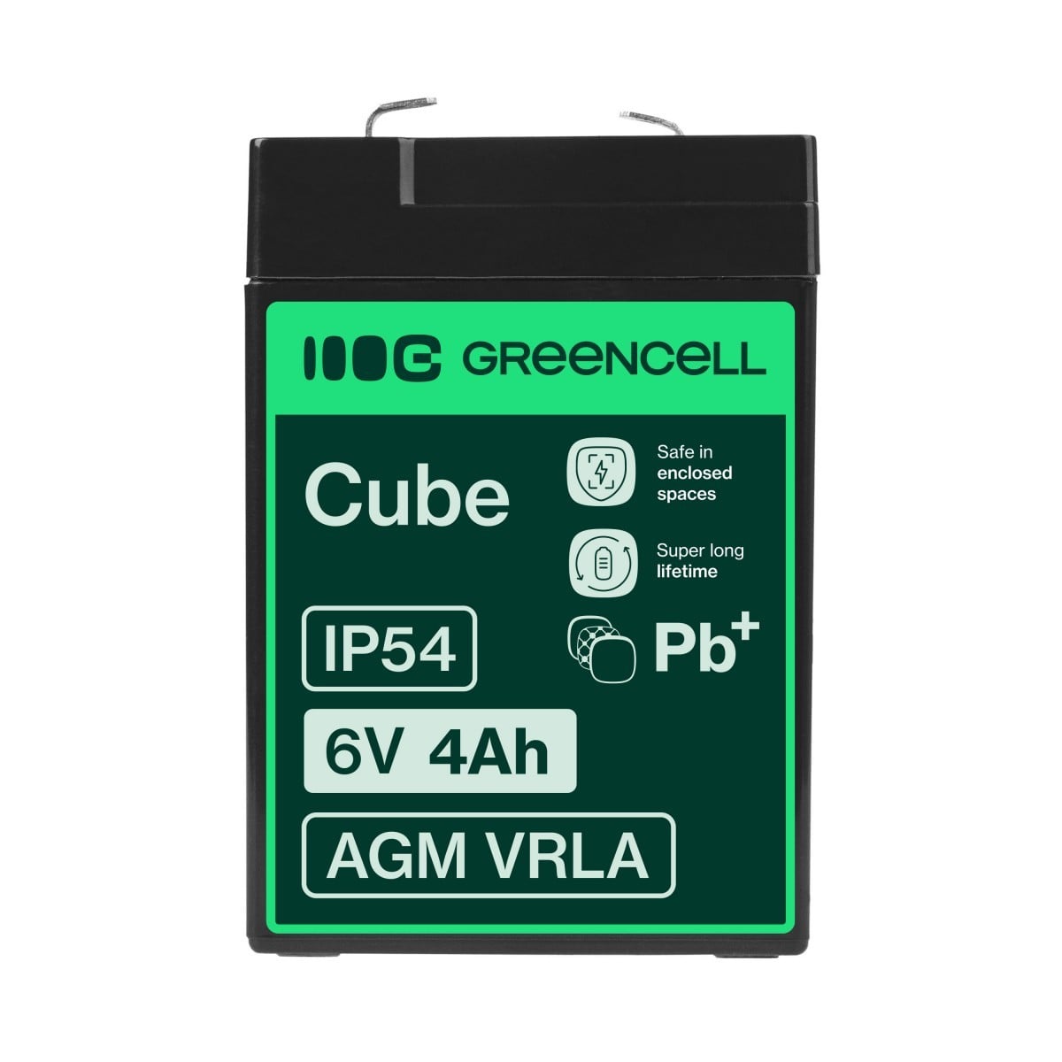 verde Cell AGM15 batería SAI plomo-ácido sellada 6V 4 Ah