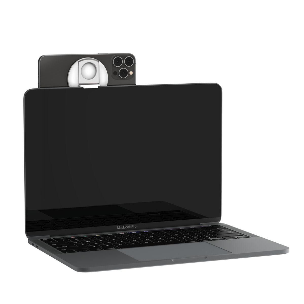 Montaje magnético para teléfono móvil - compatible con MagSafe, para notebooks de Mac - blanco - para Apple iPhone 12, 13, 14, 16; MacBook Air; MacBook Pro