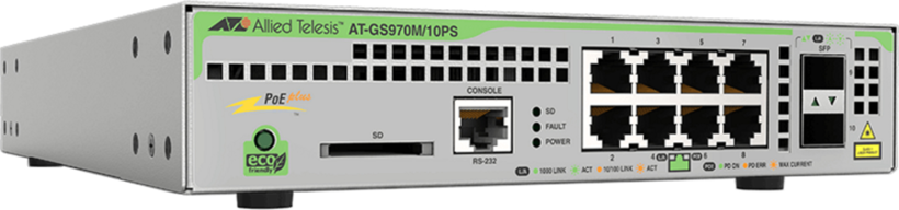 Switch PoE Allied Telesis AT-GS970M/10PS