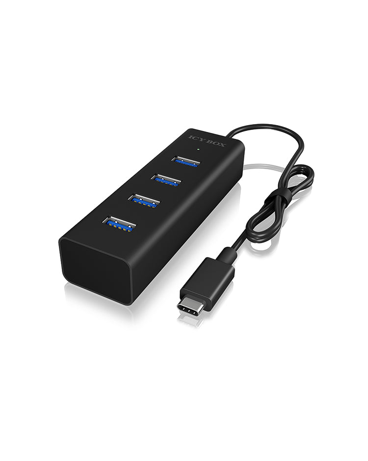 ICY BOX IB-HUB1409-C3 USB 3.2 Gen 1 (3.1 Gen 1) Type-C 5000 Mbit/s Negro
