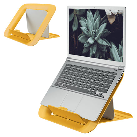 Leitz Ergo Cosy Soporte para ordenador portátil Amarillo 43,2 cm (17")