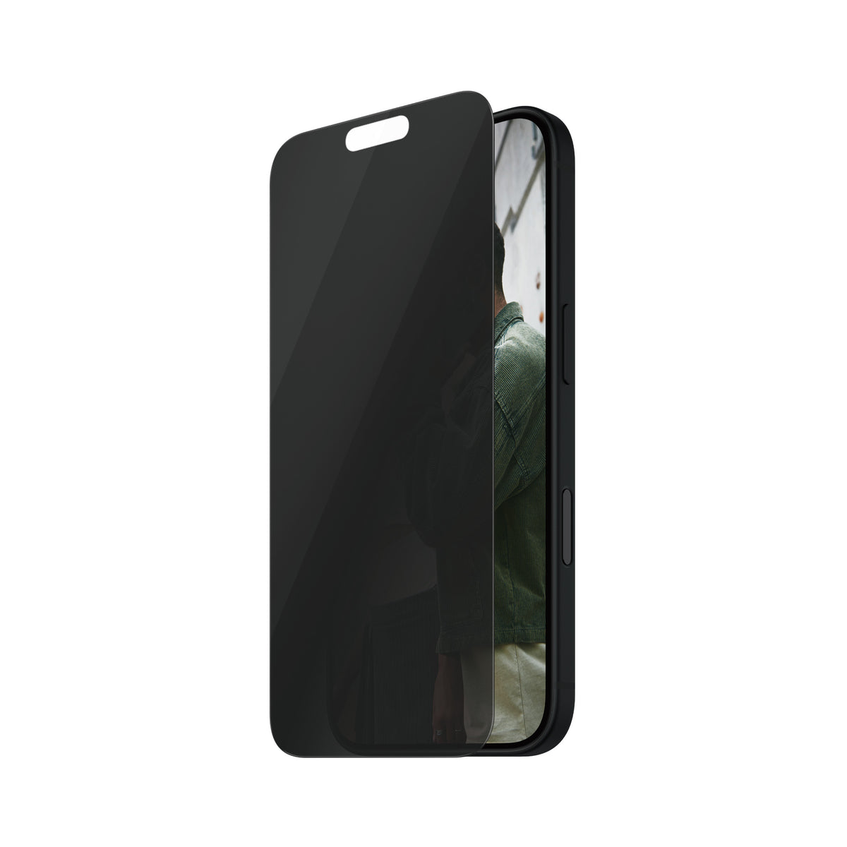 PanzerGlass SAFE. by ® 2-Way Privacy Screen Protector iPhone 16, 15 (BULKSAFEP95875)