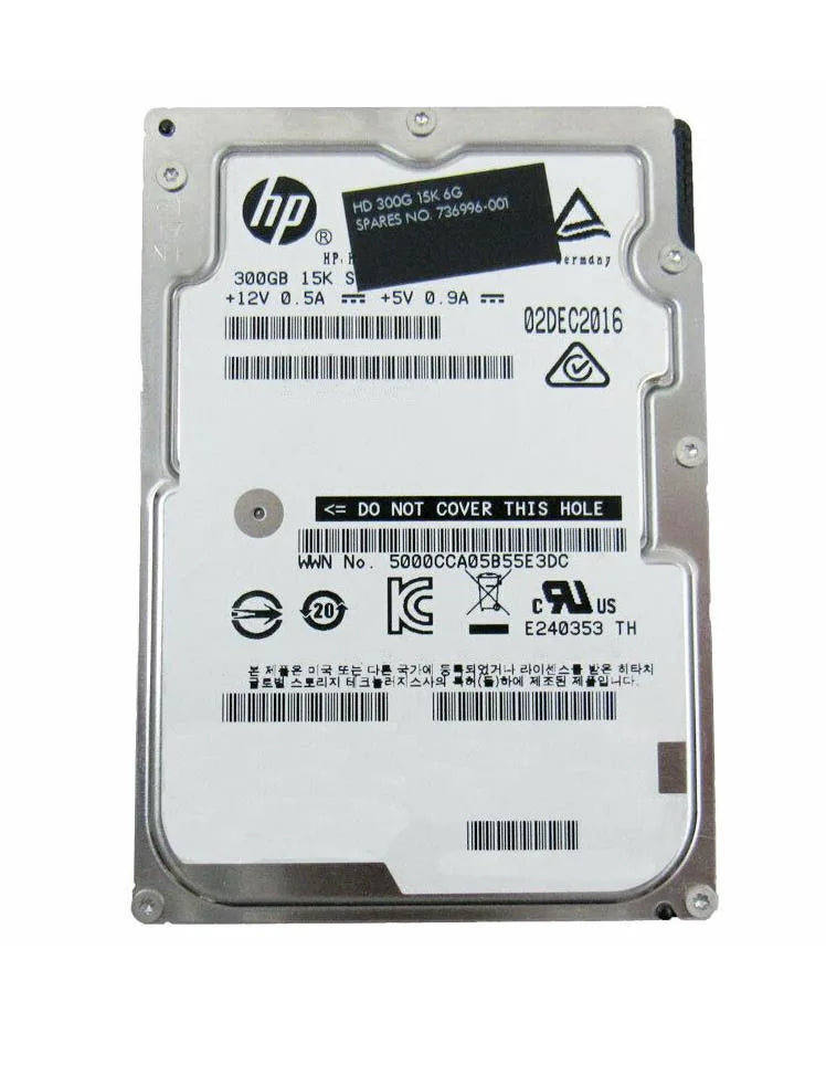 HP Drv Hd 300Gb Sff 15K Sas 12G 736996-001-RFB – Reacondicionado